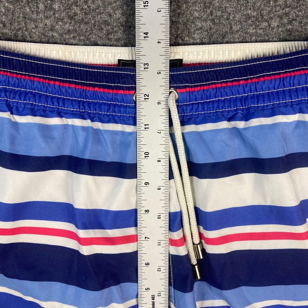Allen Edmonds Mens Swim Trunks M Blue Anchor Stripe Board Shorts Bundle 2pk - Picture 14 of 16